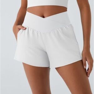 HALARA Breezeful NWT High Waist Crossover Pocket 2-in-1 Quick Dry Shorts 4" XL